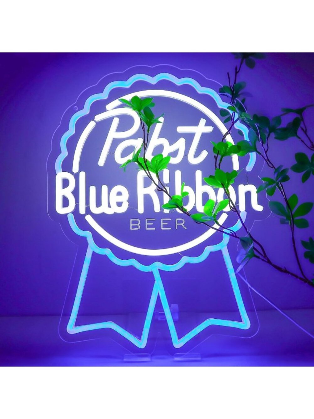 Neon Beer Sign Wall Decor | LED Light for Bar, Pub, Man Cave | Unique Gift Idea
